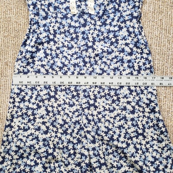 Vintage 30s Day Dress Women's Small Blue - Picture 10 of 12